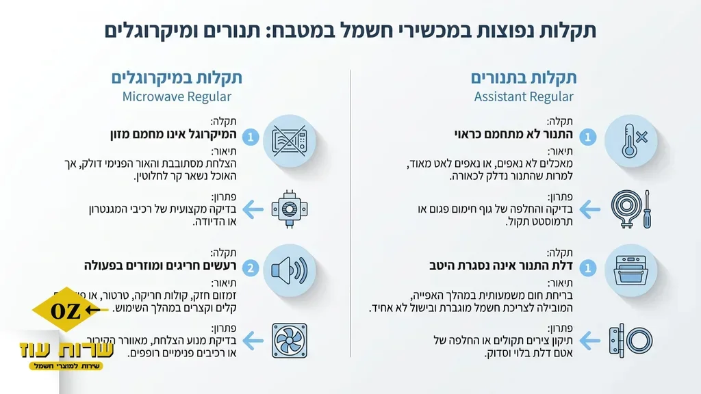 אחרי הפסקה המדברת על תיקון תנורים ומיקרוגלים במטבח תיקון תנורים מקצועי במטבח הביתי